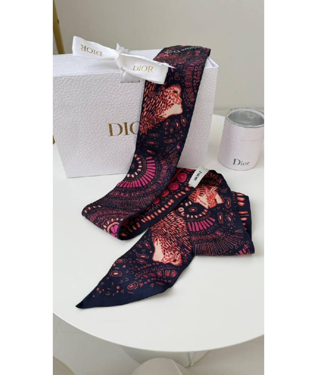 CHRISTIAN DIOR Мульти шелковый платок, фото 2