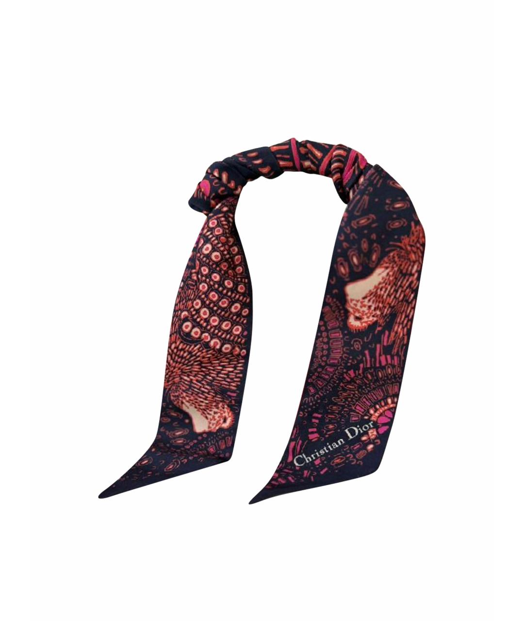 CHRISTIAN DIOR Мульти шелковый платок, фото 1
