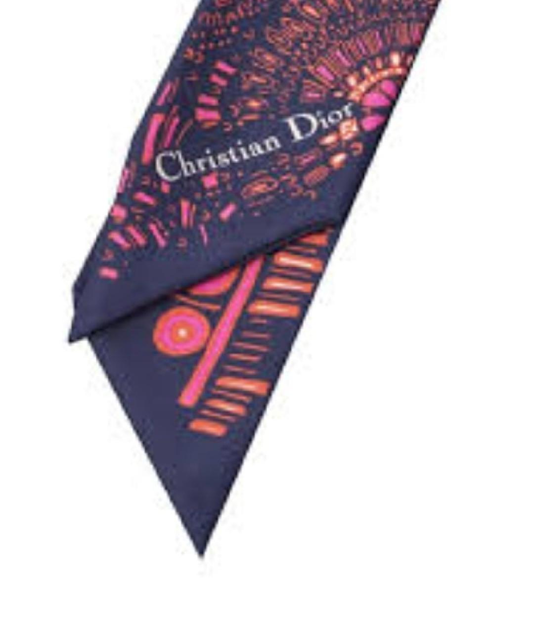 CHRISTIAN DIOR Мульти шелковый платок, фото 5