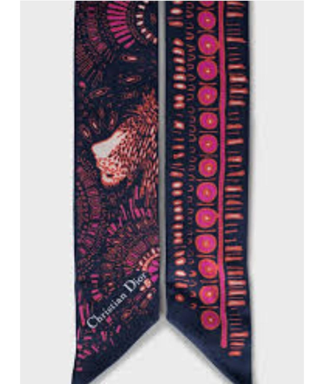 CHRISTIAN DIOR Мульти шелковый платок, фото 4