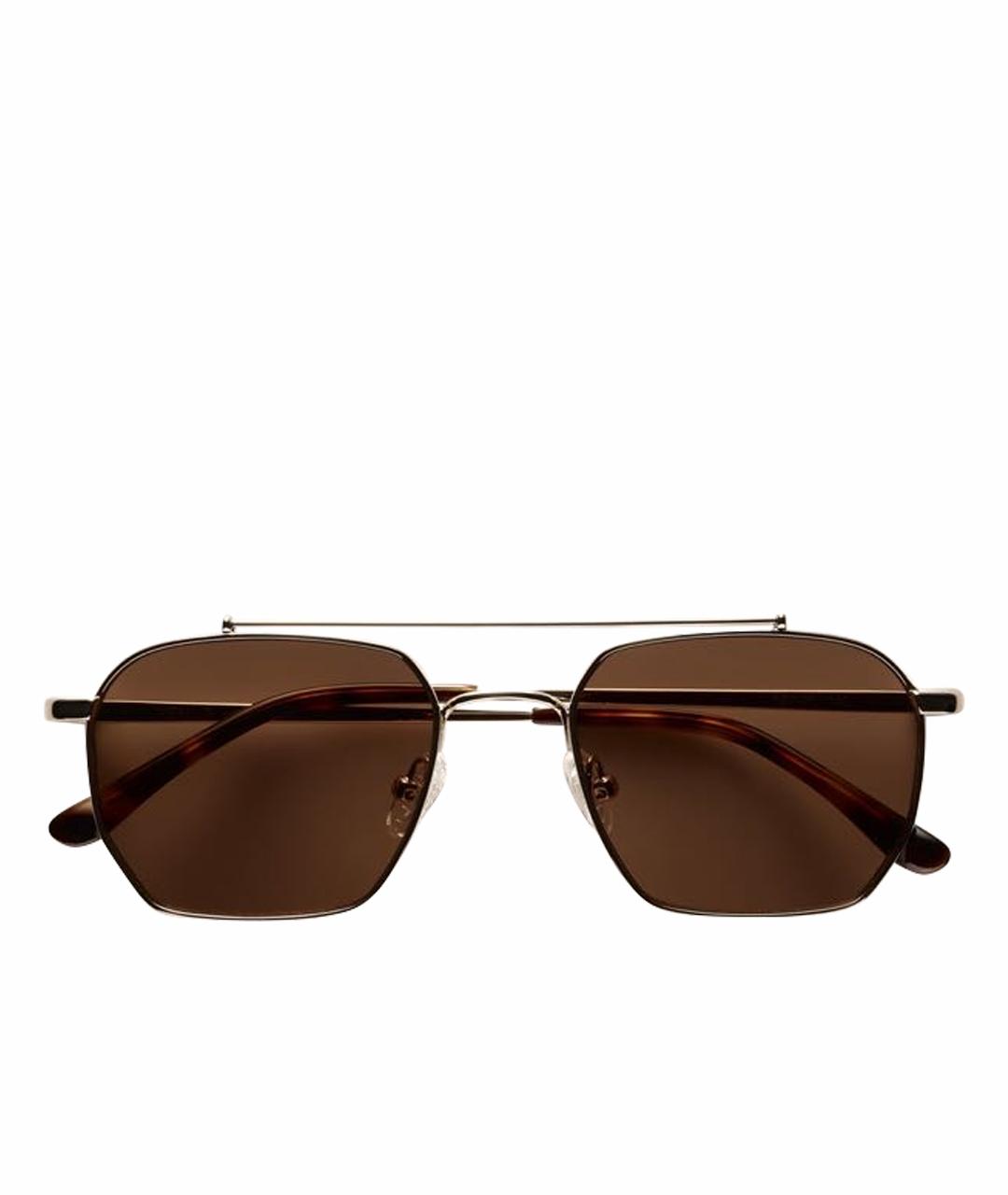 Vehla Коричневые металлические солнцезащитные очки, фото 1