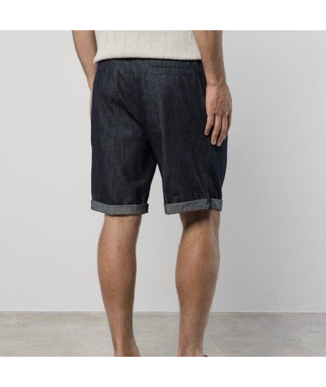BRUNELLO CUCINELLI Темно-синие шорты, фото 2