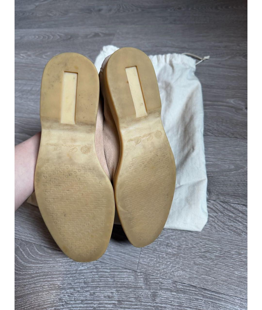 LORO PIANA Розовые замшевые лоферы, фото 6