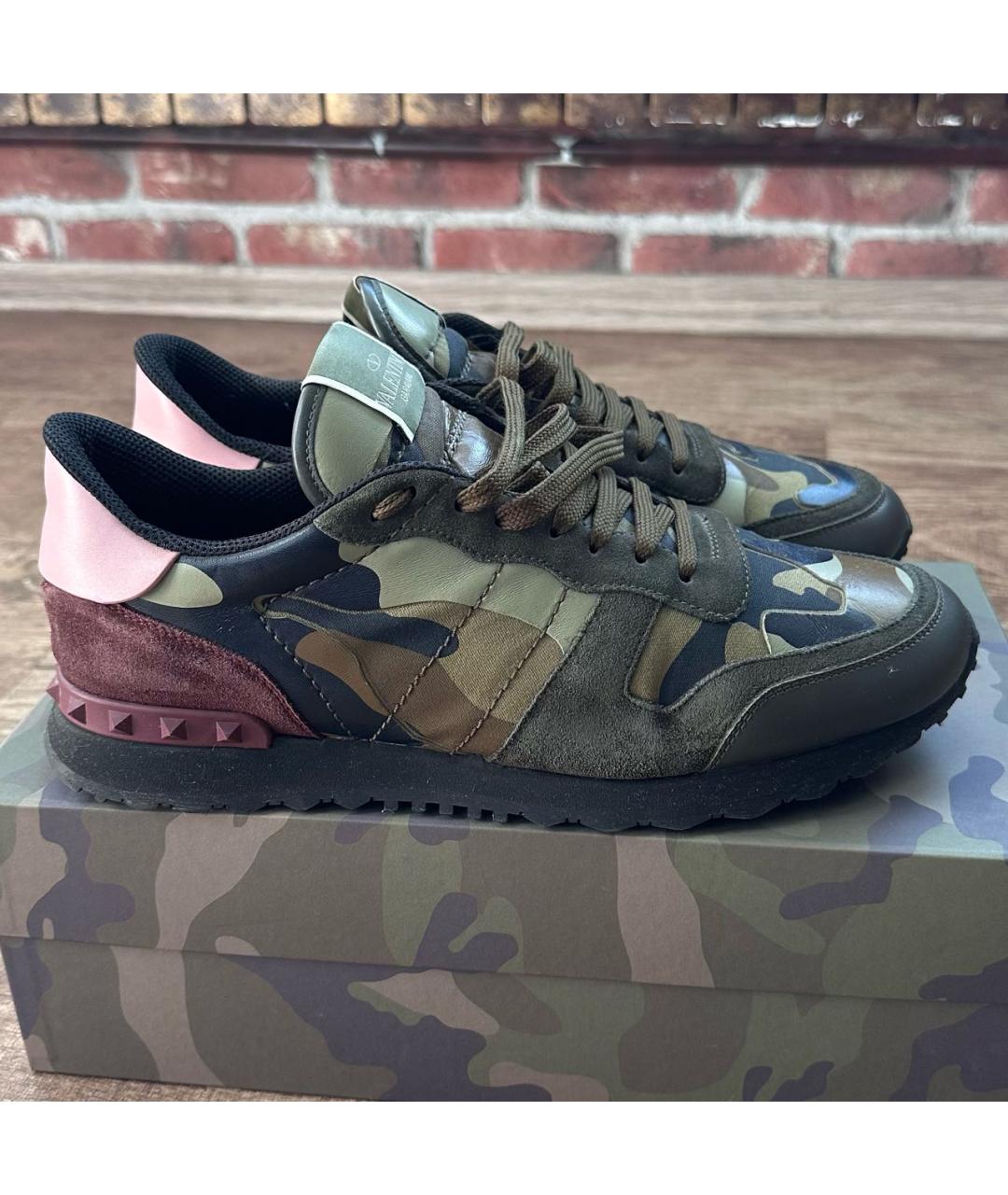 VALENTINO Хаки низкие кроссовки / кеды, фото 7