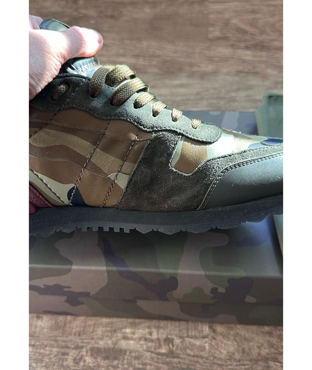 VALENTINO Хаки низкие кроссовки / кеды, фото 6