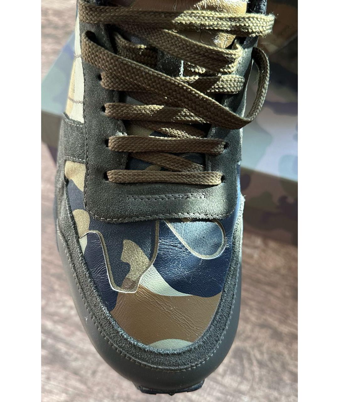 VALENTINO Хаки низкие кроссовки / кеды, фото 5