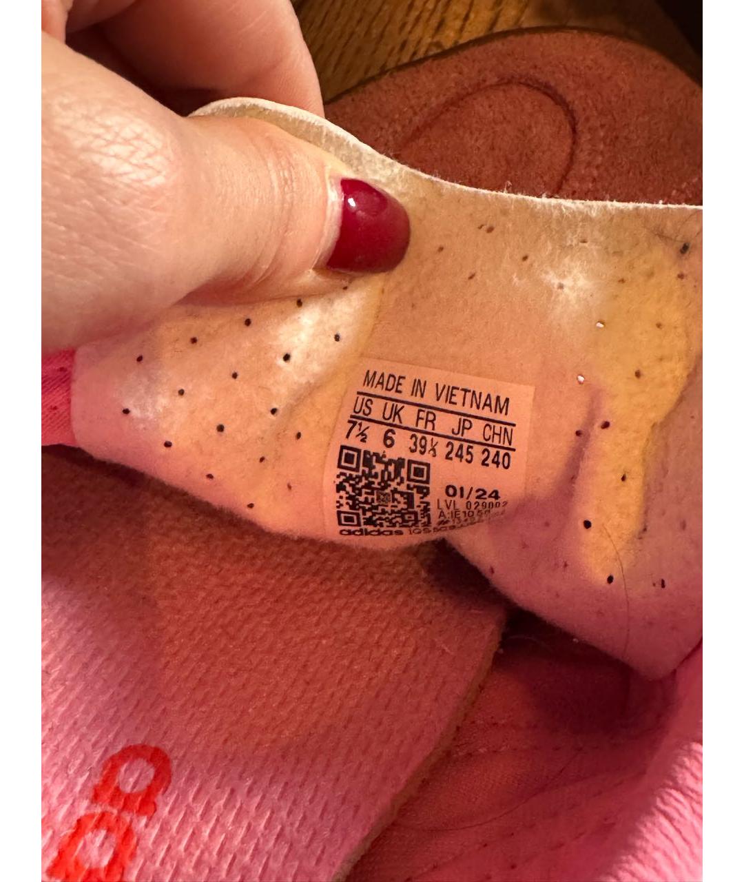 ADIDAS Розовые замшевые кроссовки, фото 5