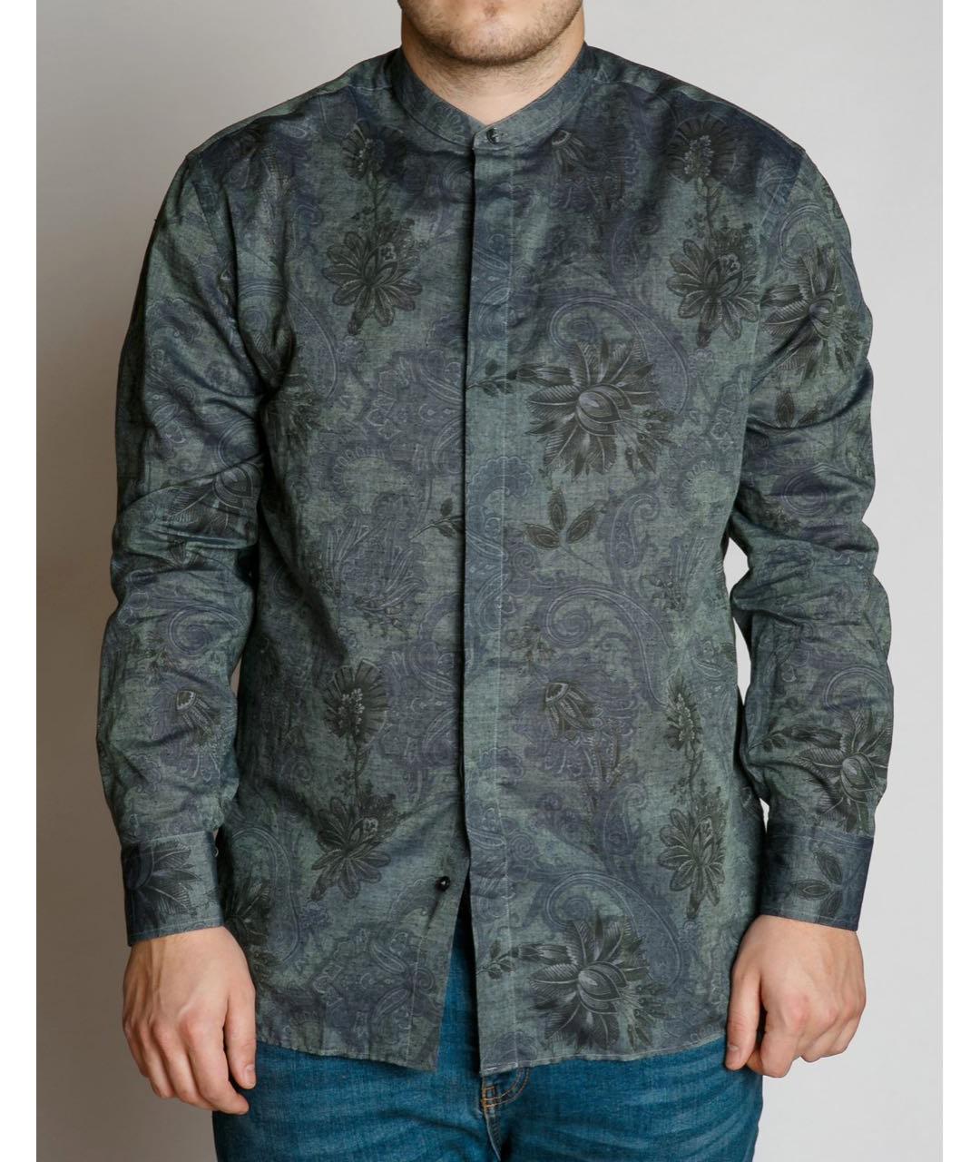 ETRO Антрацитовая льняная кэжуал рубашка, фото 2