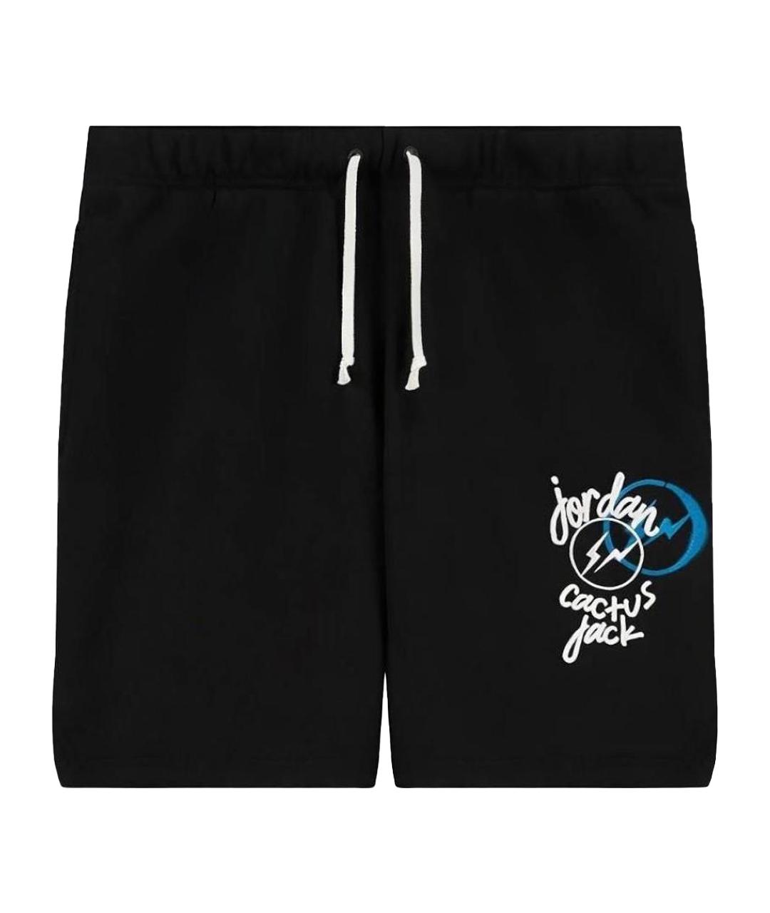 JORDAN Черные хлопковые шорты, фото 1