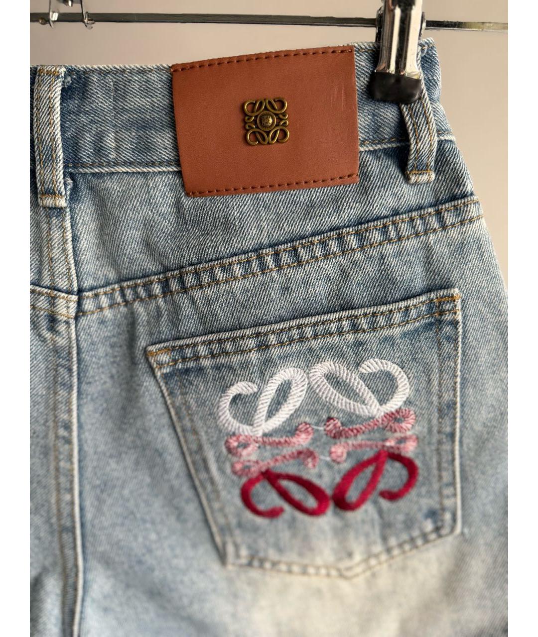 LOEWE Синие деним шорты, фото 4