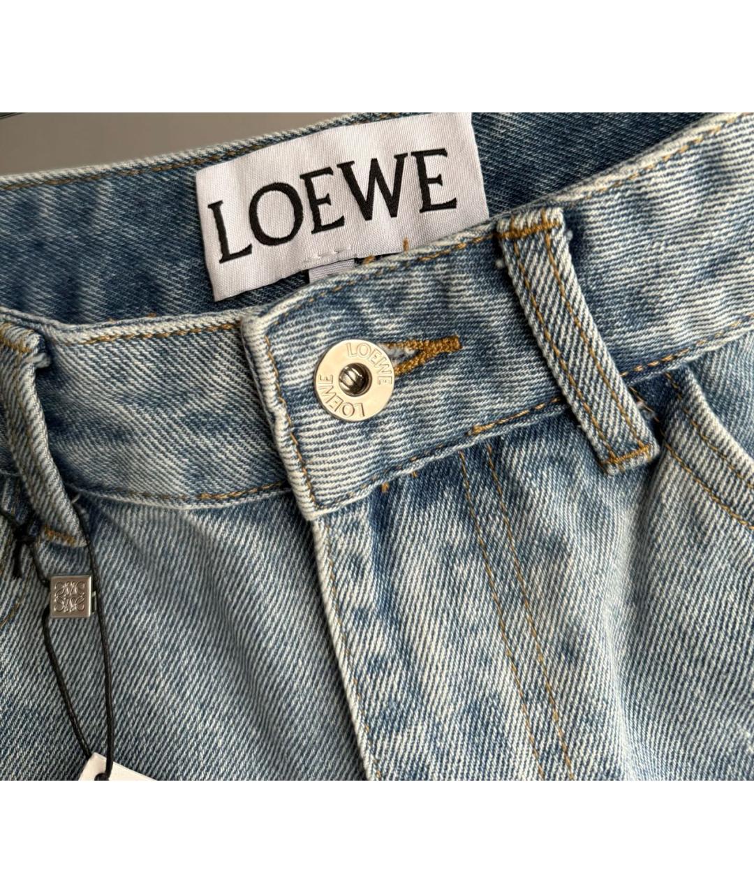 LOEWE Синие деним шорты, фото 3