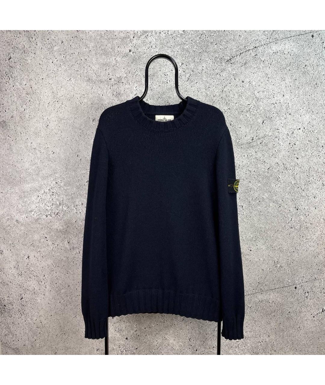 STONE ISLAND Темно-синий джемпер / свитер, фото 7