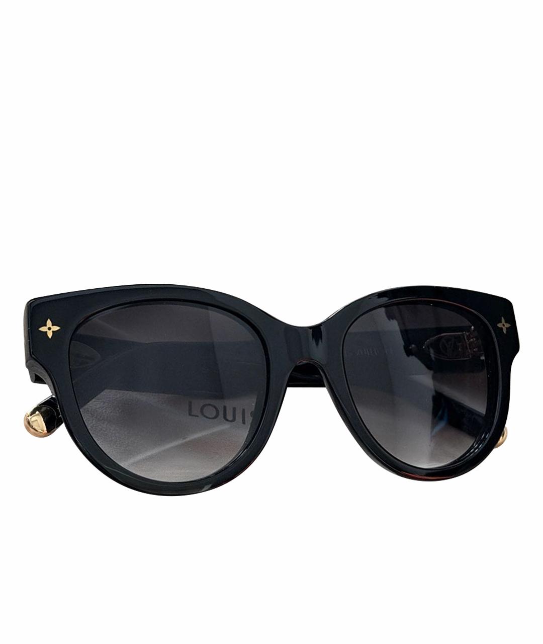 LOUIS VUITTON Черные пластиковые солнцезащитные очки, фото 1