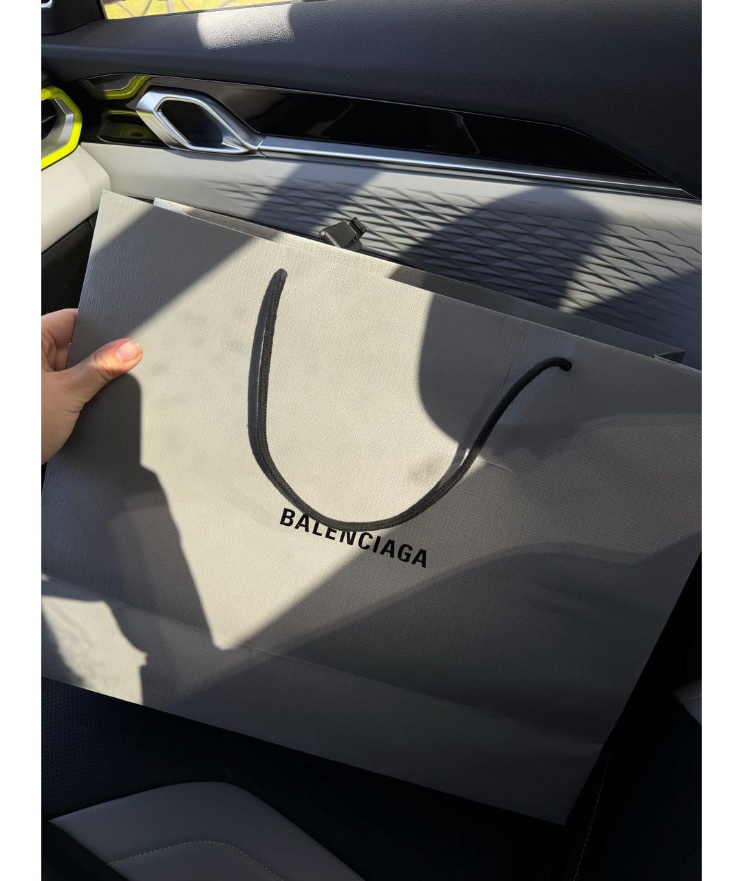 BALENCIAGA Черная кожаная сумка через плечо, фото 7