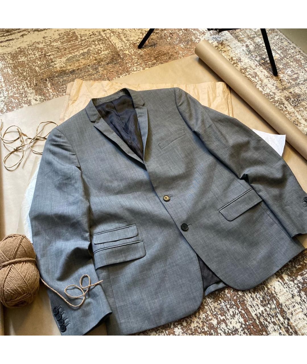 SANDRO Серый шерстяной пиджак, фото 4