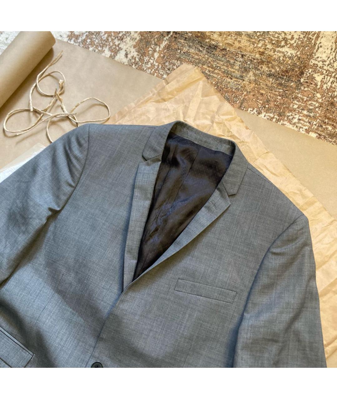 SANDRO Серый шерстяной пиджак, фото 6