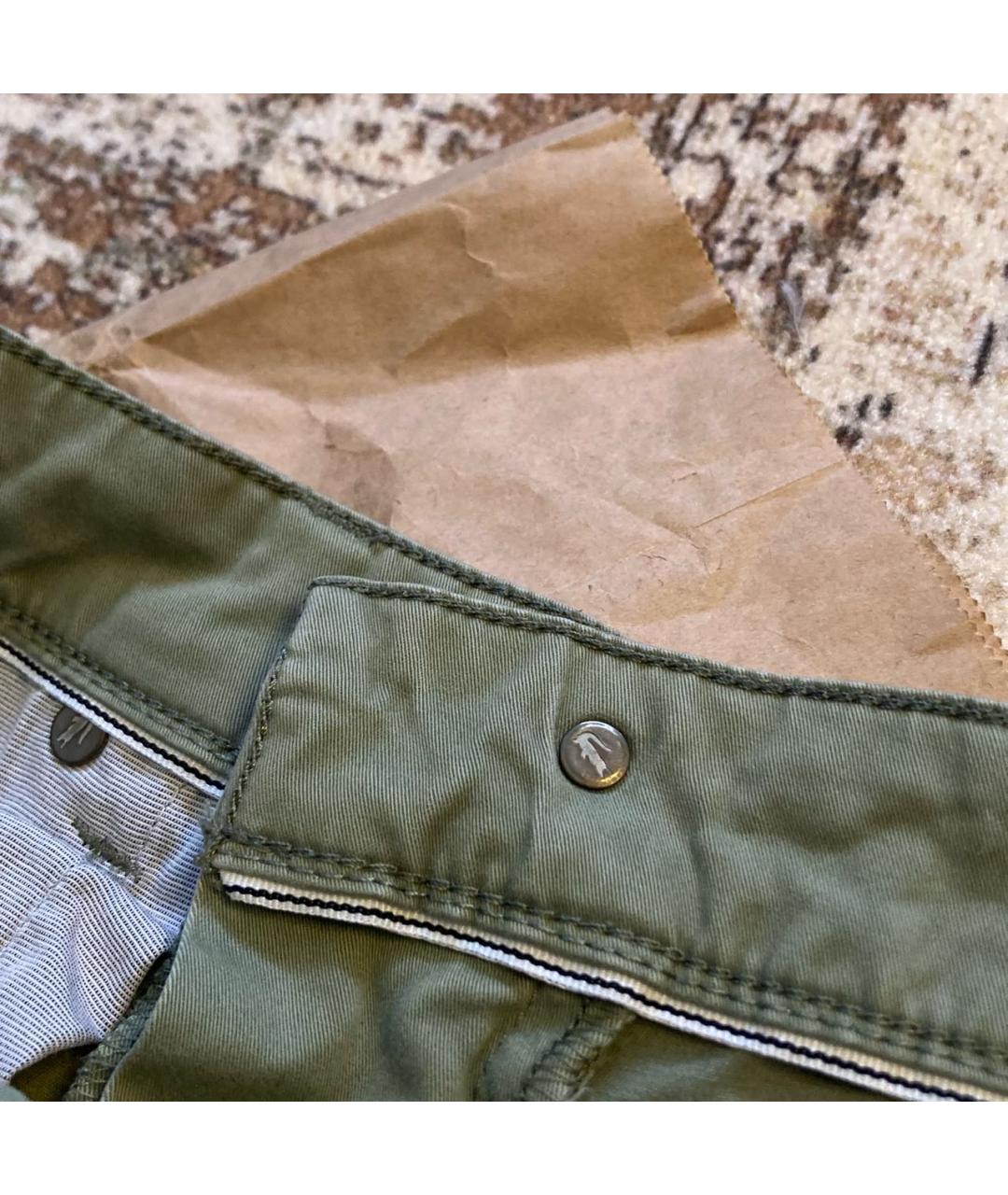 LACOSTE Хаки хлопковые брюки чинос, фото 7