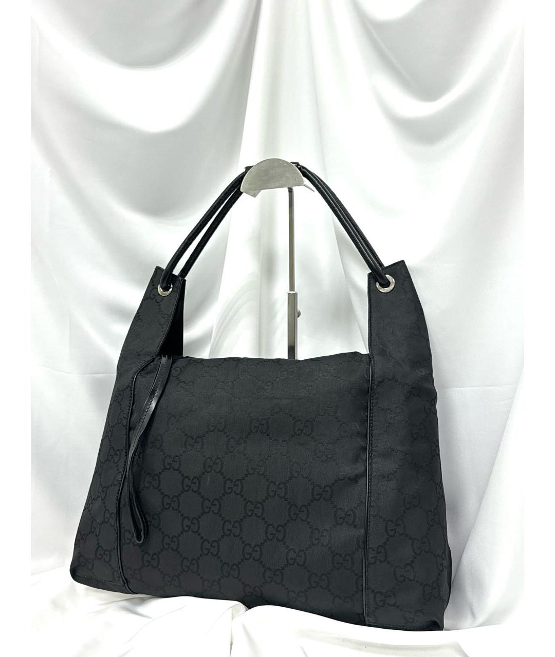 GUCCI Черная жаккардовая сумка через плечо, фото 2