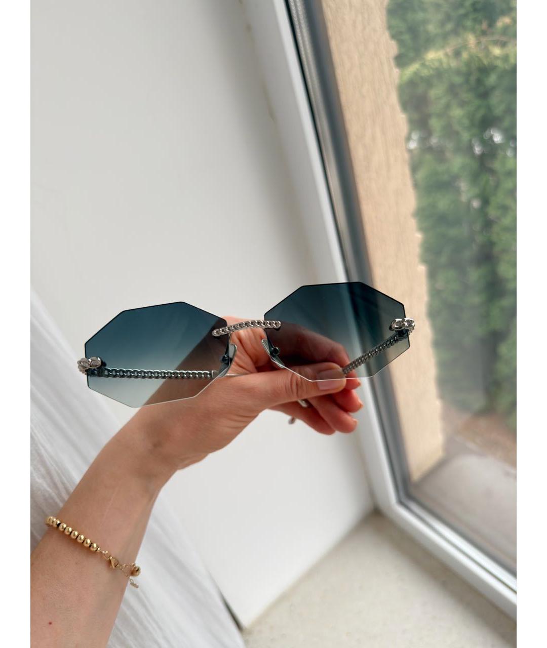 ANNA KARIN KARLSSON Синие пластиковые солнцезащитные очки, фото 3