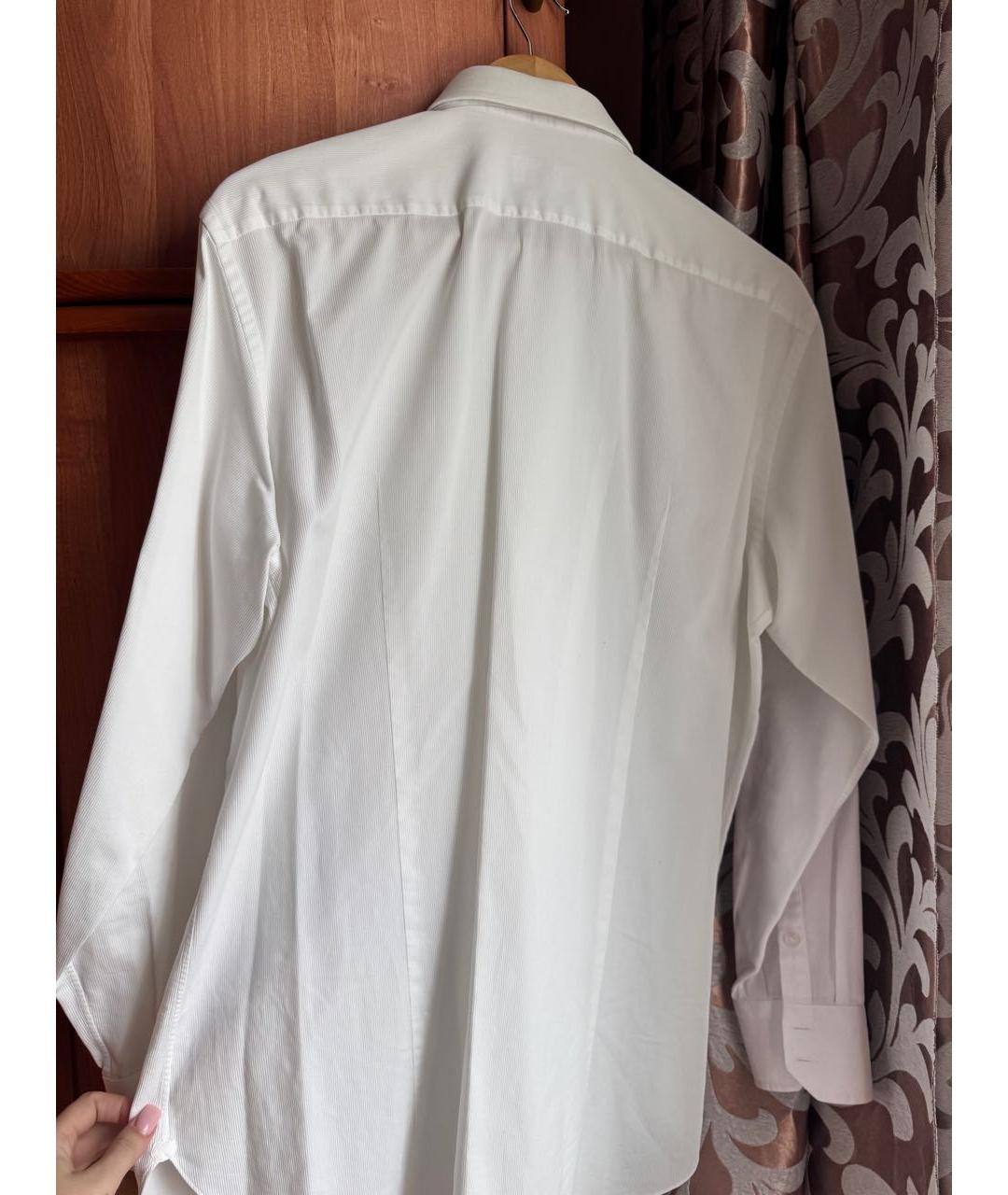 BRIONI Белая хлопковая классическая рубашка, фото 2