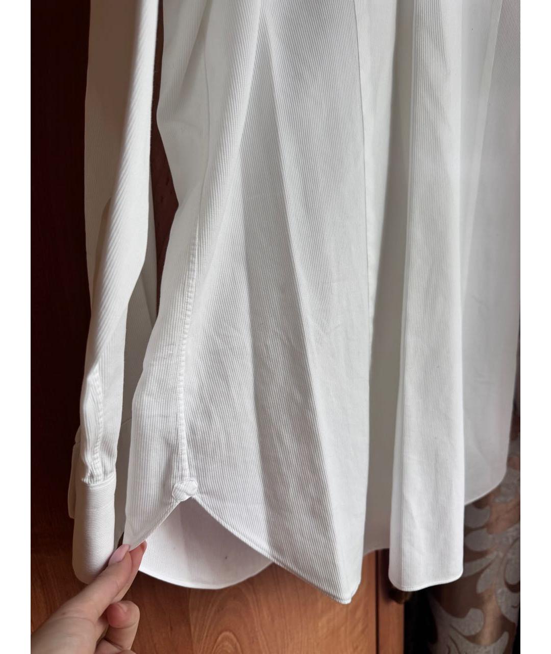 BRIONI Белая хлопковая классическая рубашка, фото 7
