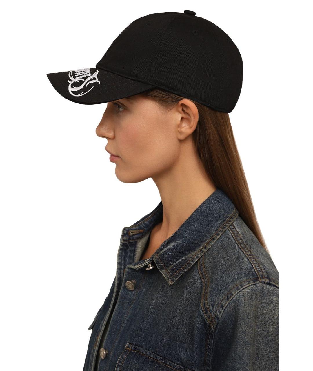 VETEMENTS Антрацитовая хлопковая кепка, фото 5