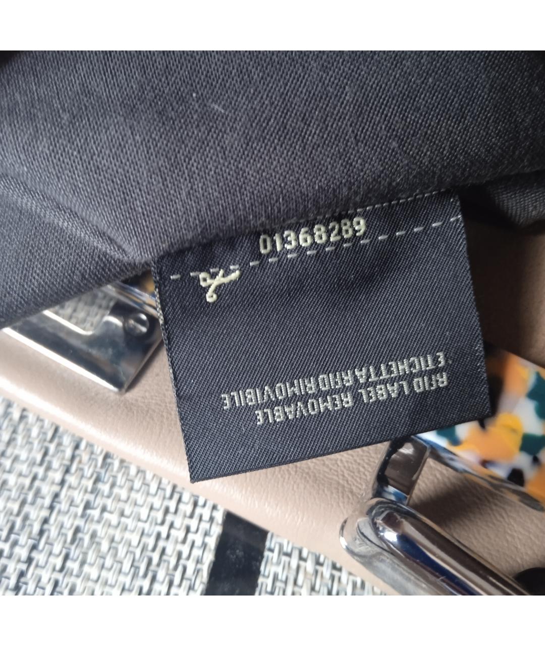 FENDI Кожаная сумка с короткими ручками, фото 6