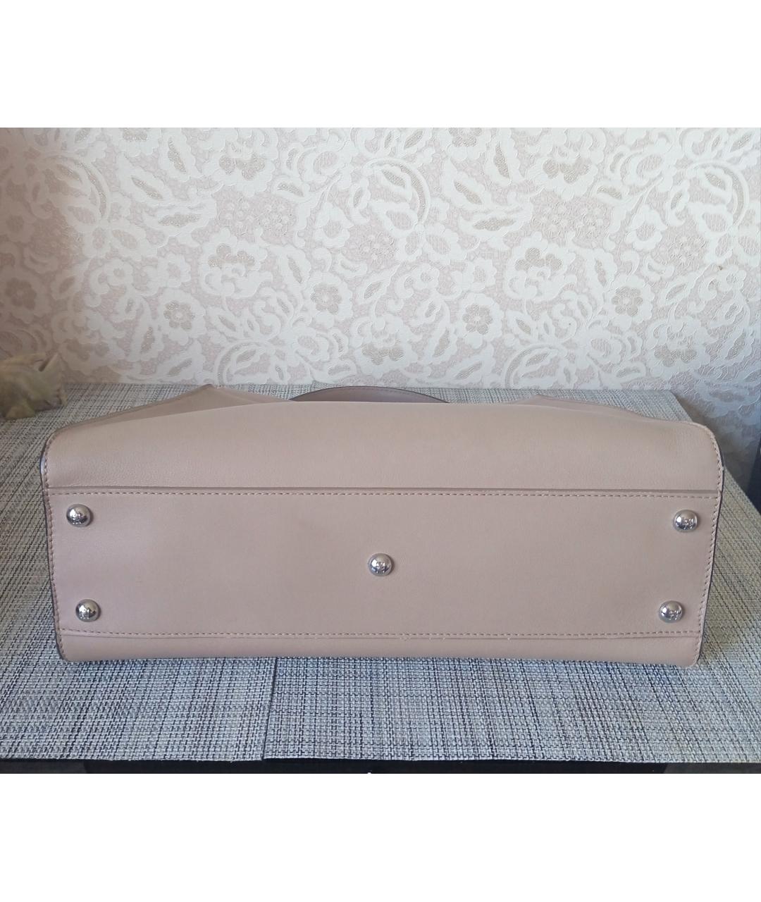 FENDI Кожаная сумка с короткими ручками, фото 4