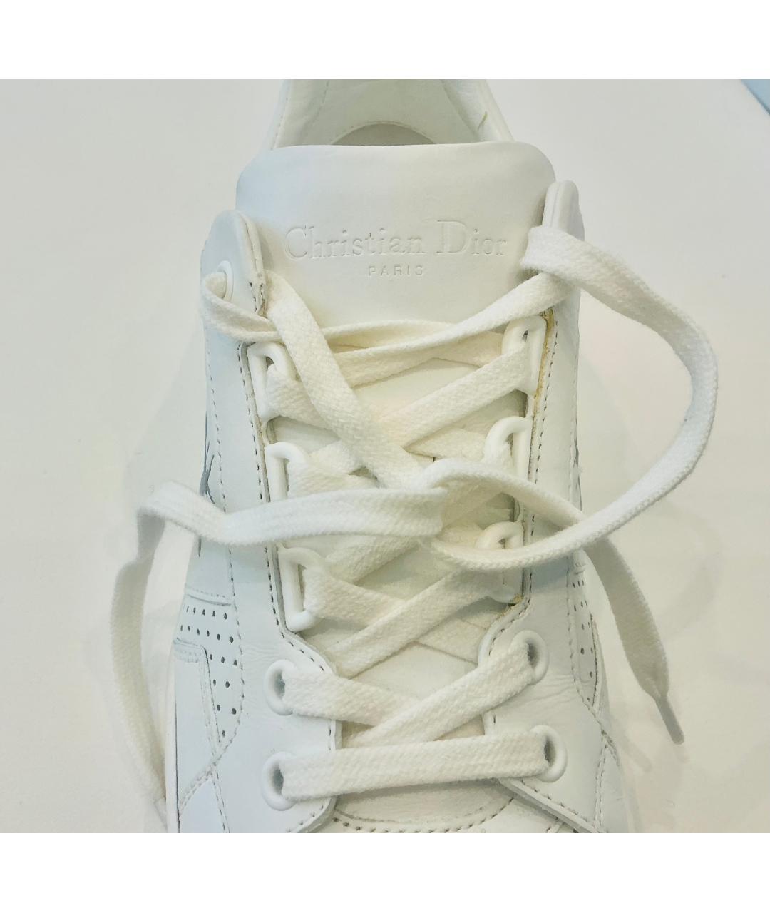 CHRISTIAN DIOR Белые кожаные кроссовки, фото 6