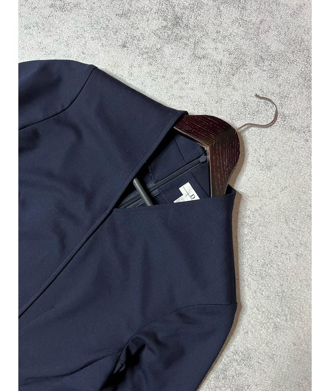 CHRISTIAN DIOR Темно-синий вискозный джемпер / свитер, фото 4