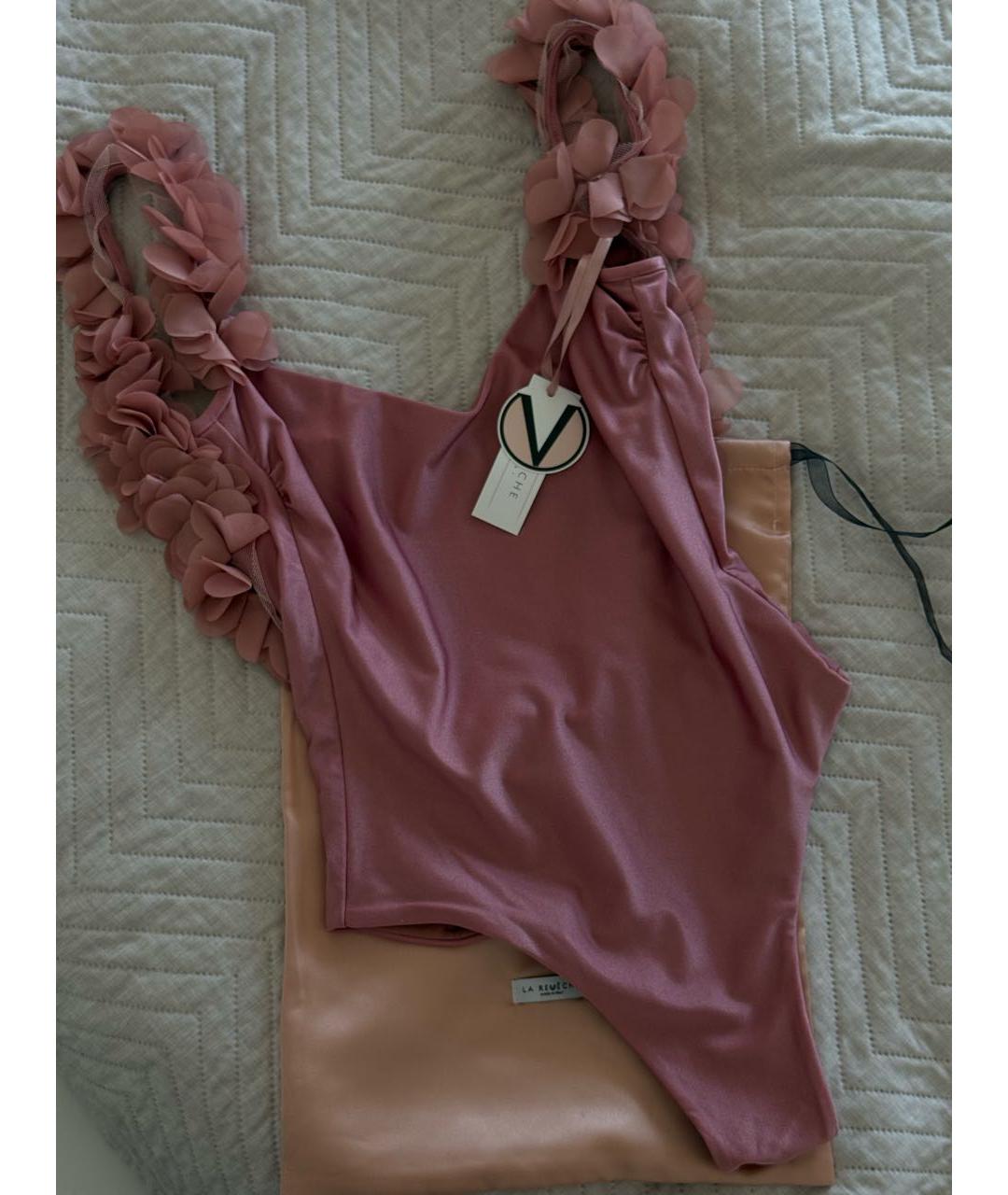 LA REVECHE Розовый полиамидовый купальник, фото 4