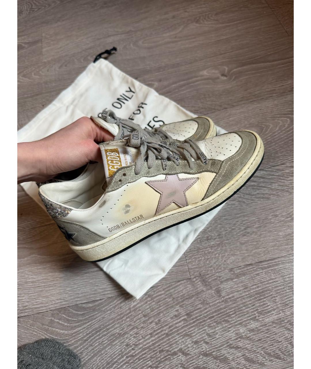 GOLDEN GOOSE DELUXE BRAND Мульти кожаные кеды, фото 8
