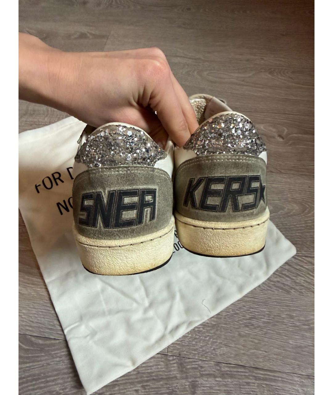 GOLDEN GOOSE DELUXE BRAND Мульти кожаные кеды, фото 4