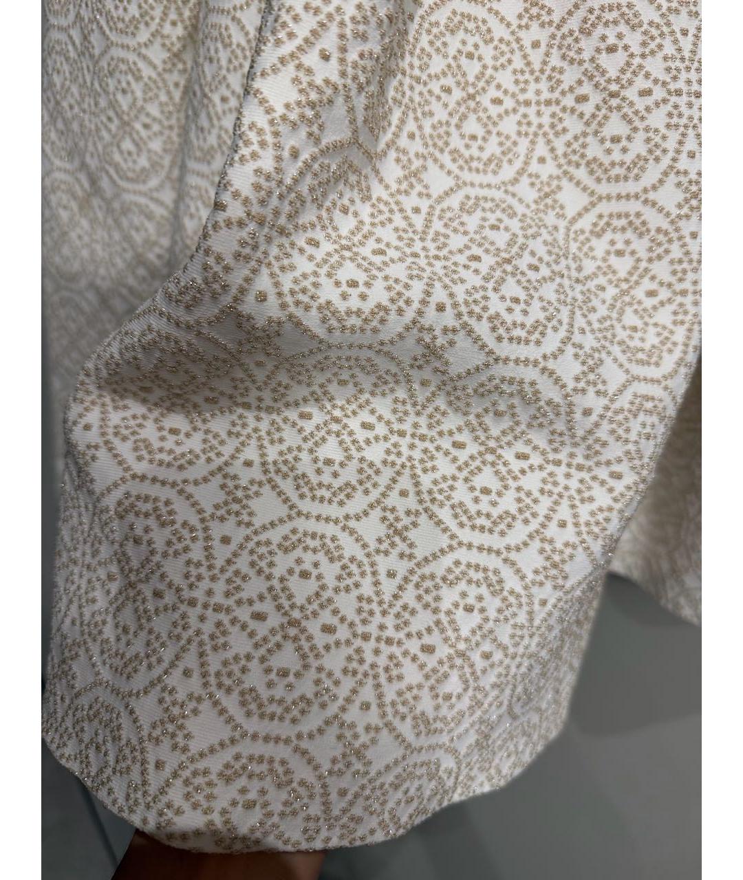 ALAIA Белое вискозное коктейльное платье, фото 4