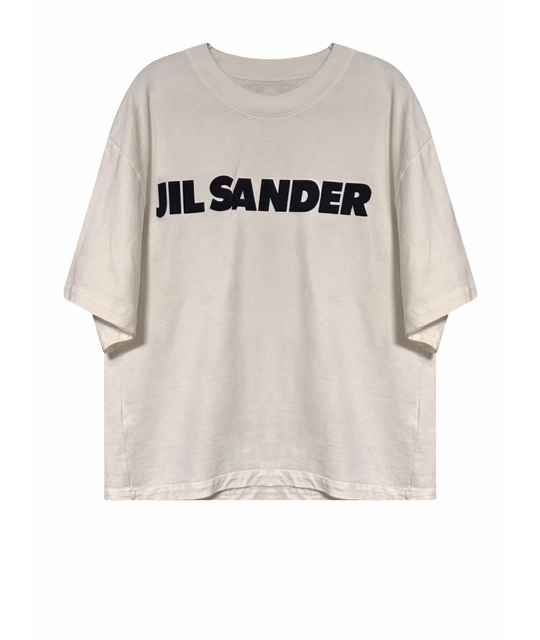 JIL SANDER Белая хлопковая футболка, фото 1