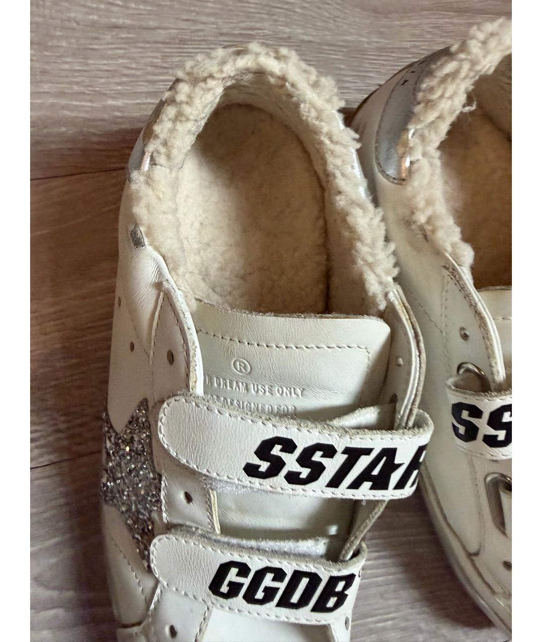 GOLDEN GOOSE DELUXE BRAND Белые кожаные кроссовки, фото 7