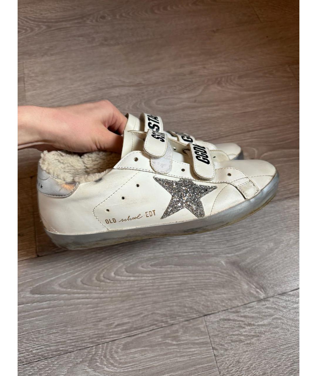 GOLDEN GOOSE DELUXE BRAND Белые кожаные кроссовки, фото 5