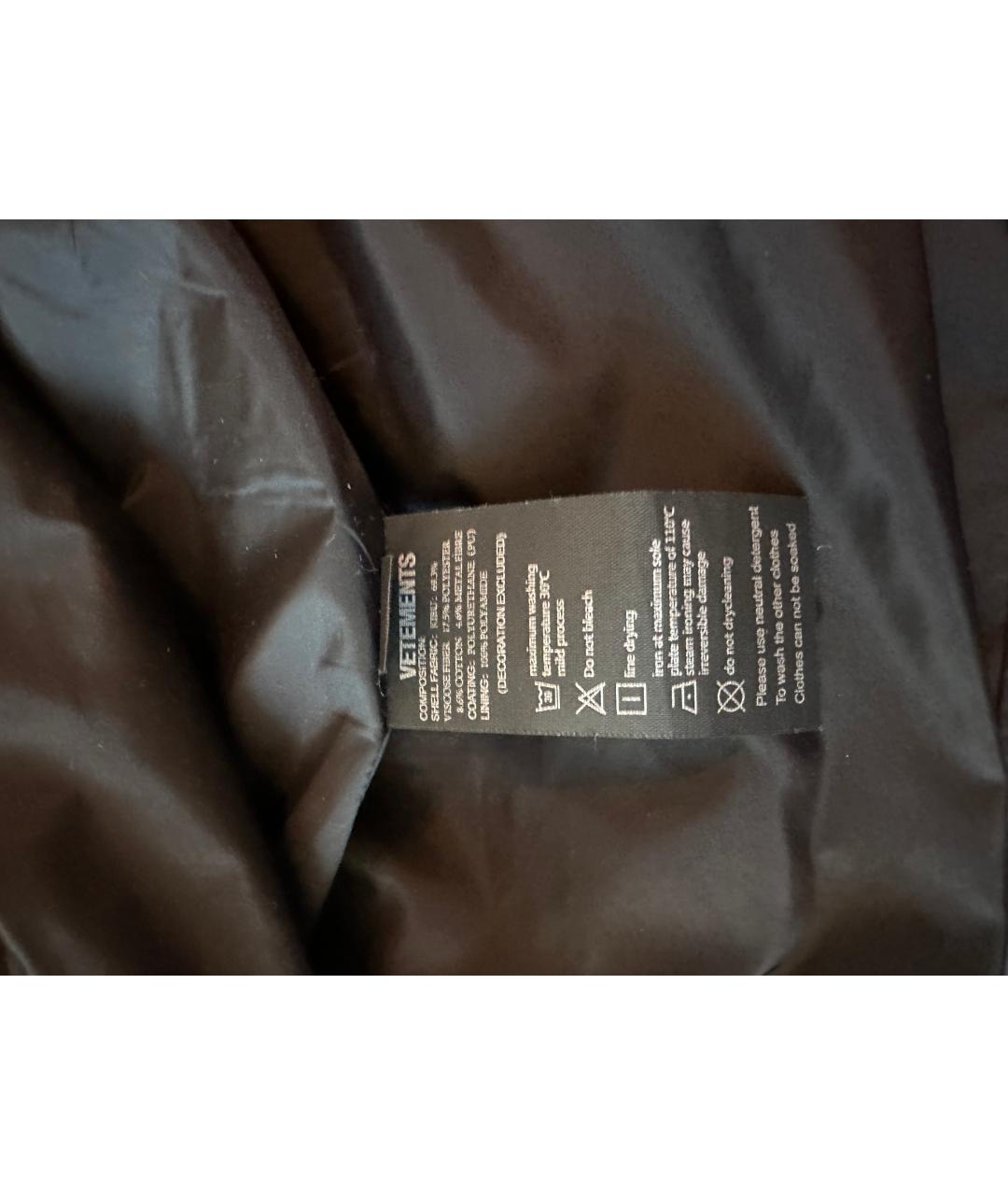 VETEMENTS Черная куртка, фото 5