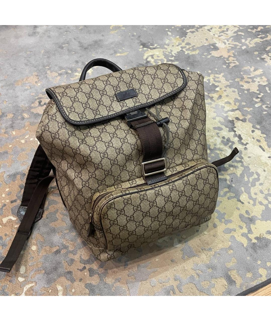 GUCCI Бежевый рюкзак, фото 6