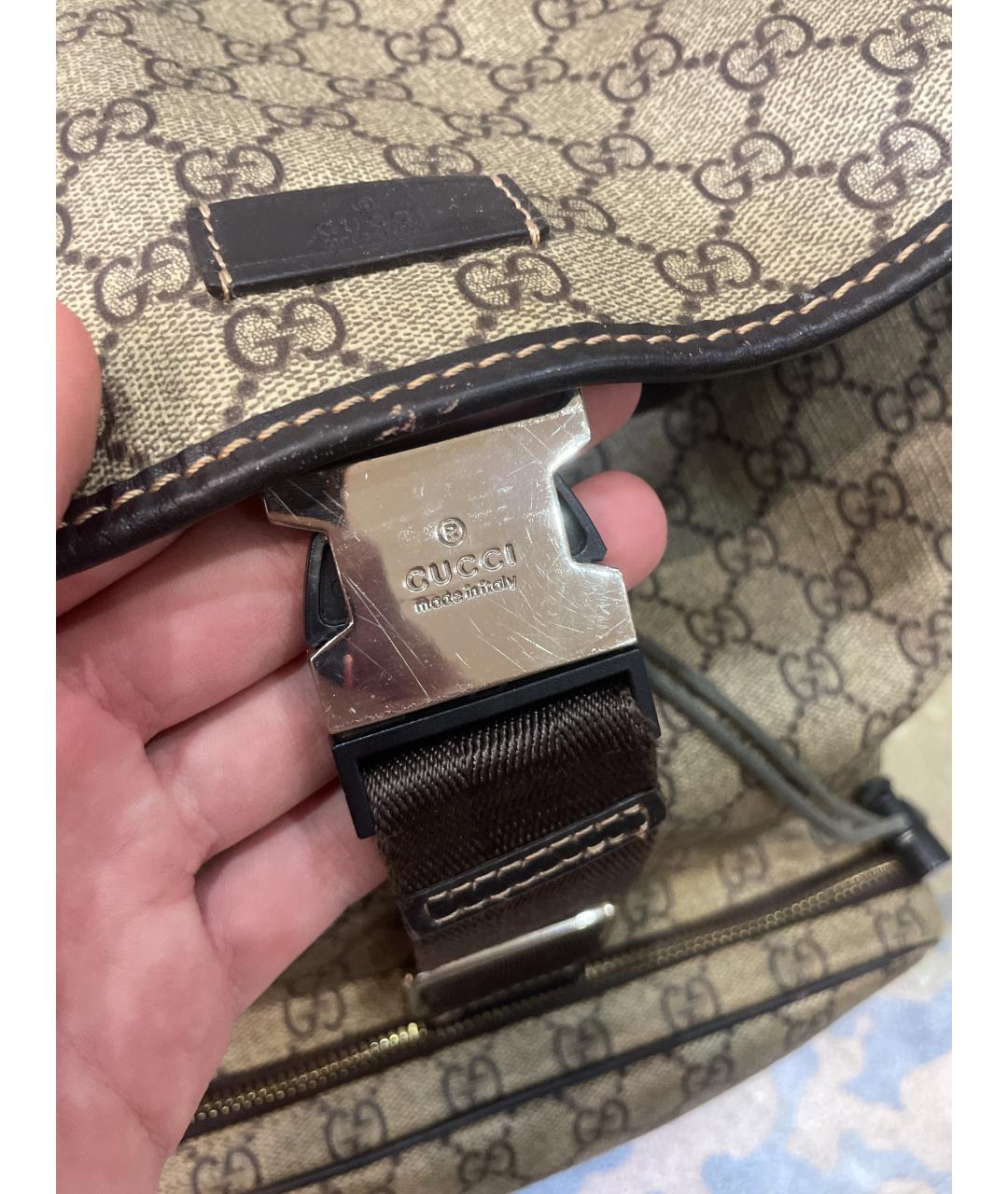 GUCCI Бежевый рюкзак, фото 3