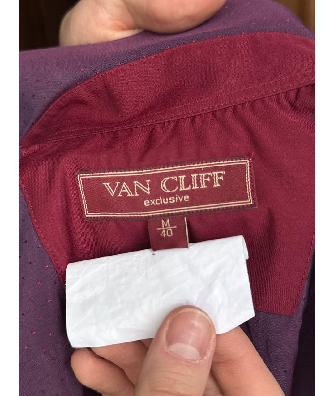 VAN CLEEF & ARPELS Бордовая хлопко-полиэстеровая классическая рубашка, фото 6