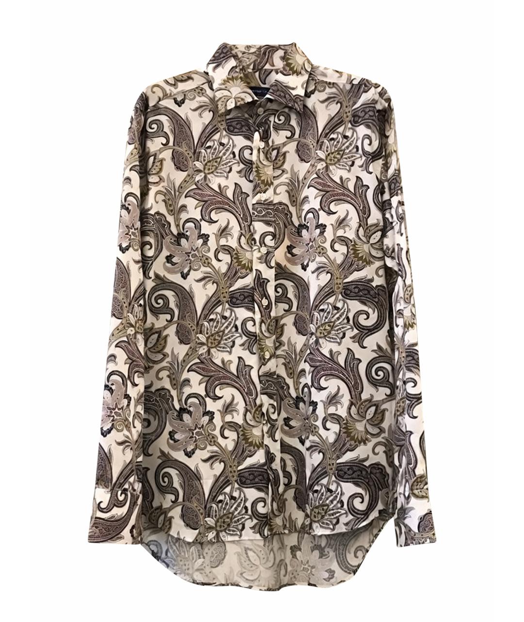 ETRO Белая хлопковая кэжуал рубашка, фото 1