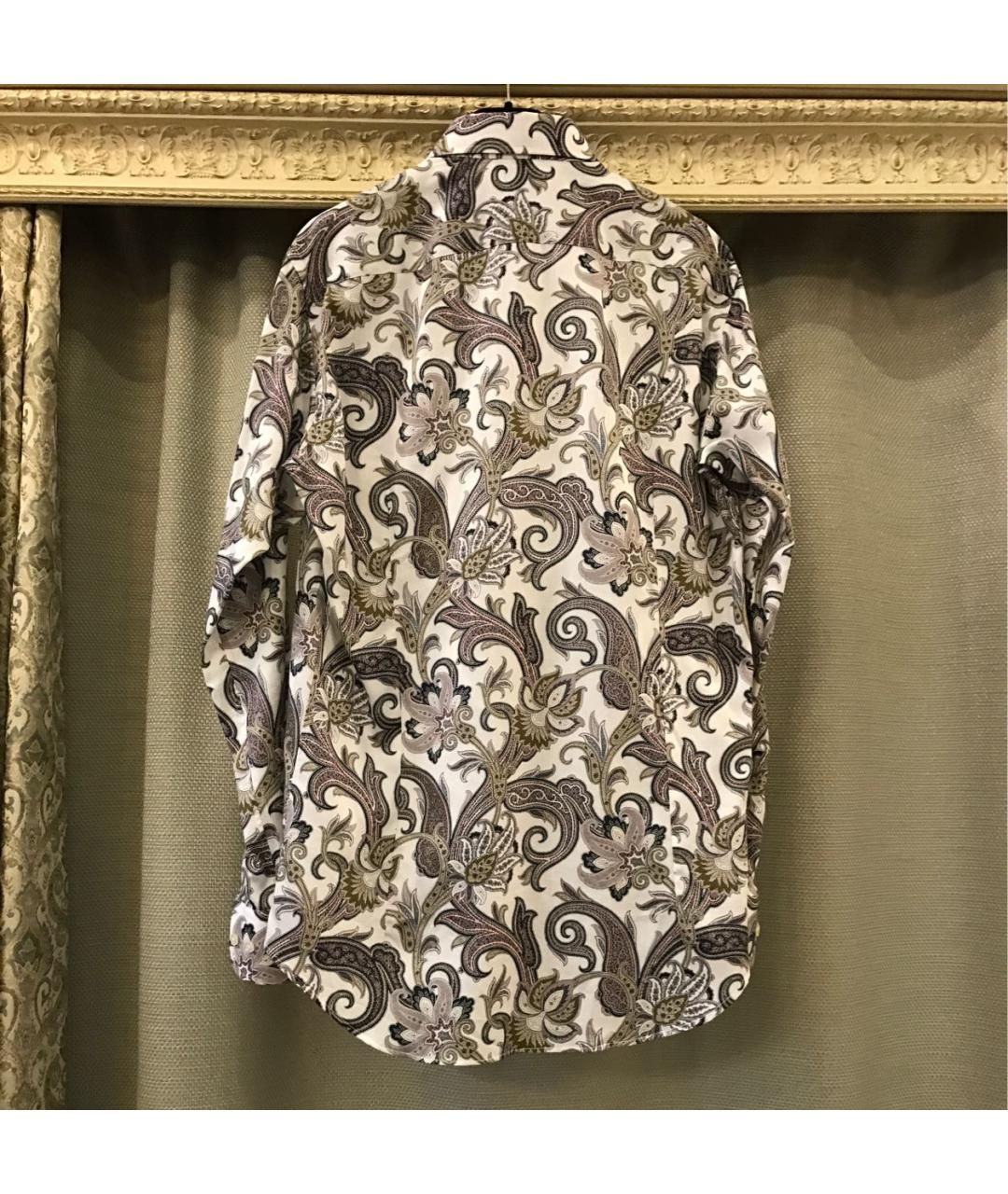 ETRO Белая хлопковая кэжуал рубашка, фото 2
