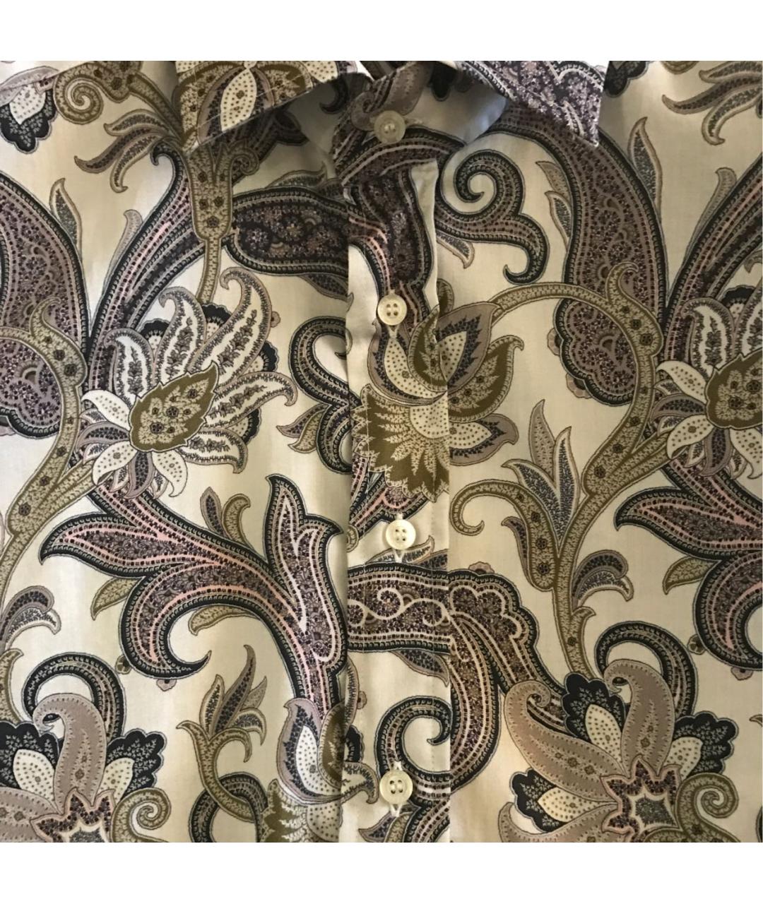 ETRO Белая хлопковая кэжуал рубашка, фото 3