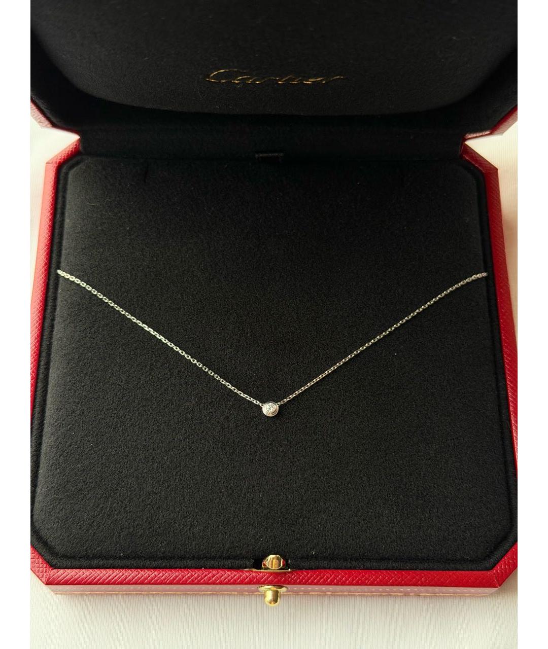 CARTIER Серебряное колье из белого золота, фото 2