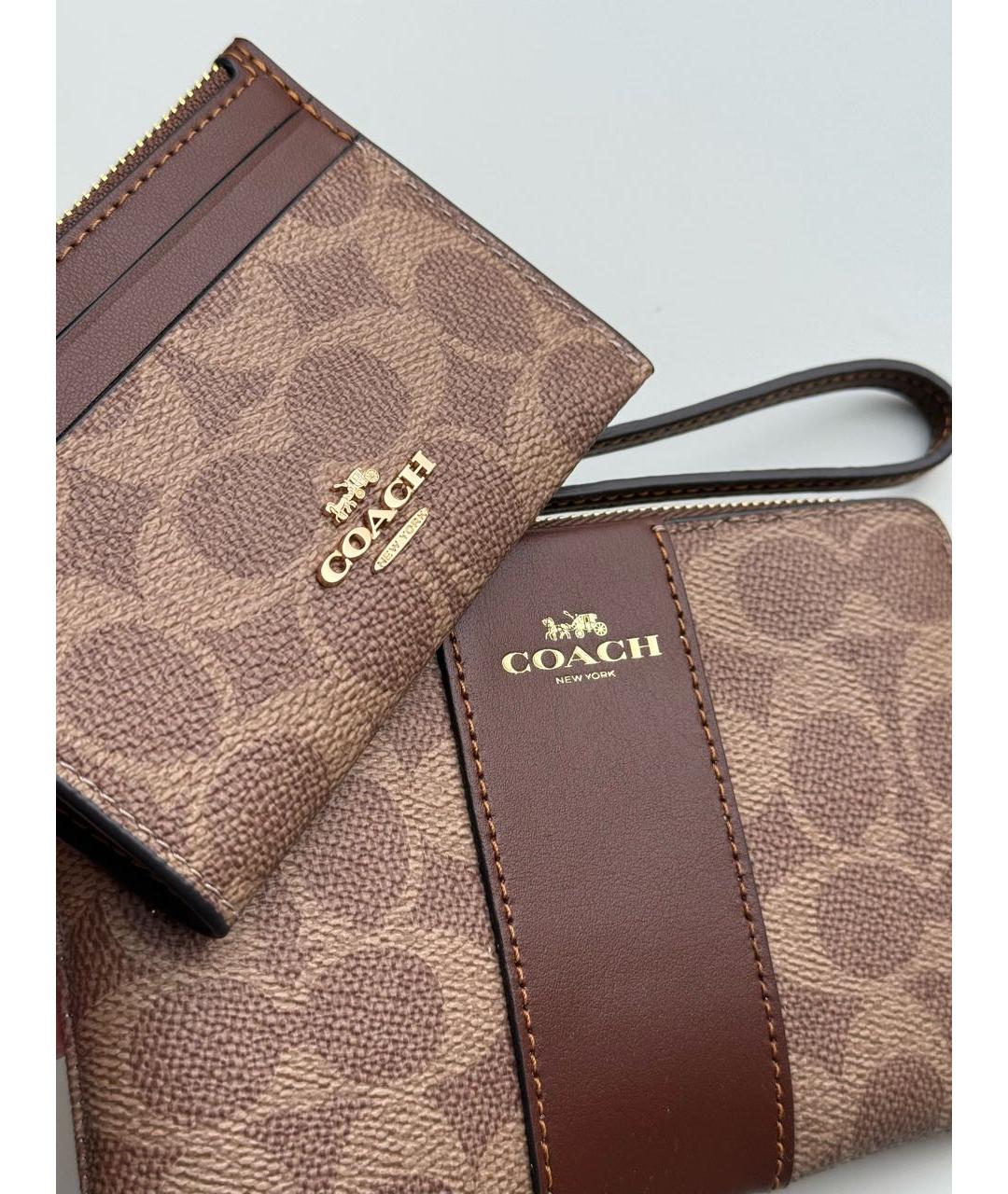 COACH Коричневый кардхолдер, фото 2