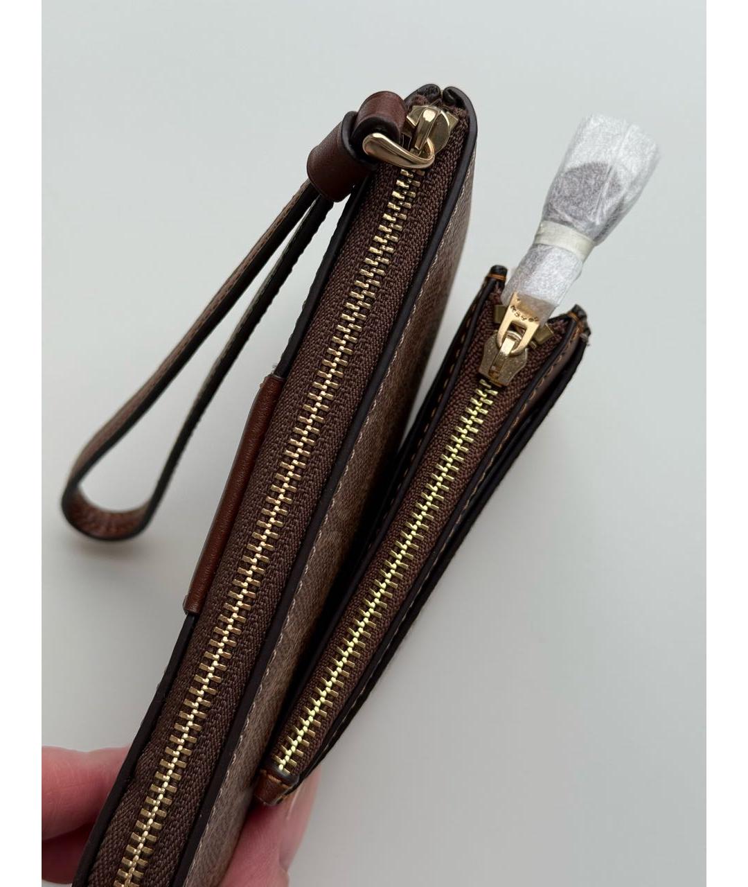 COACH Коричневый кардхолдер, фото 4