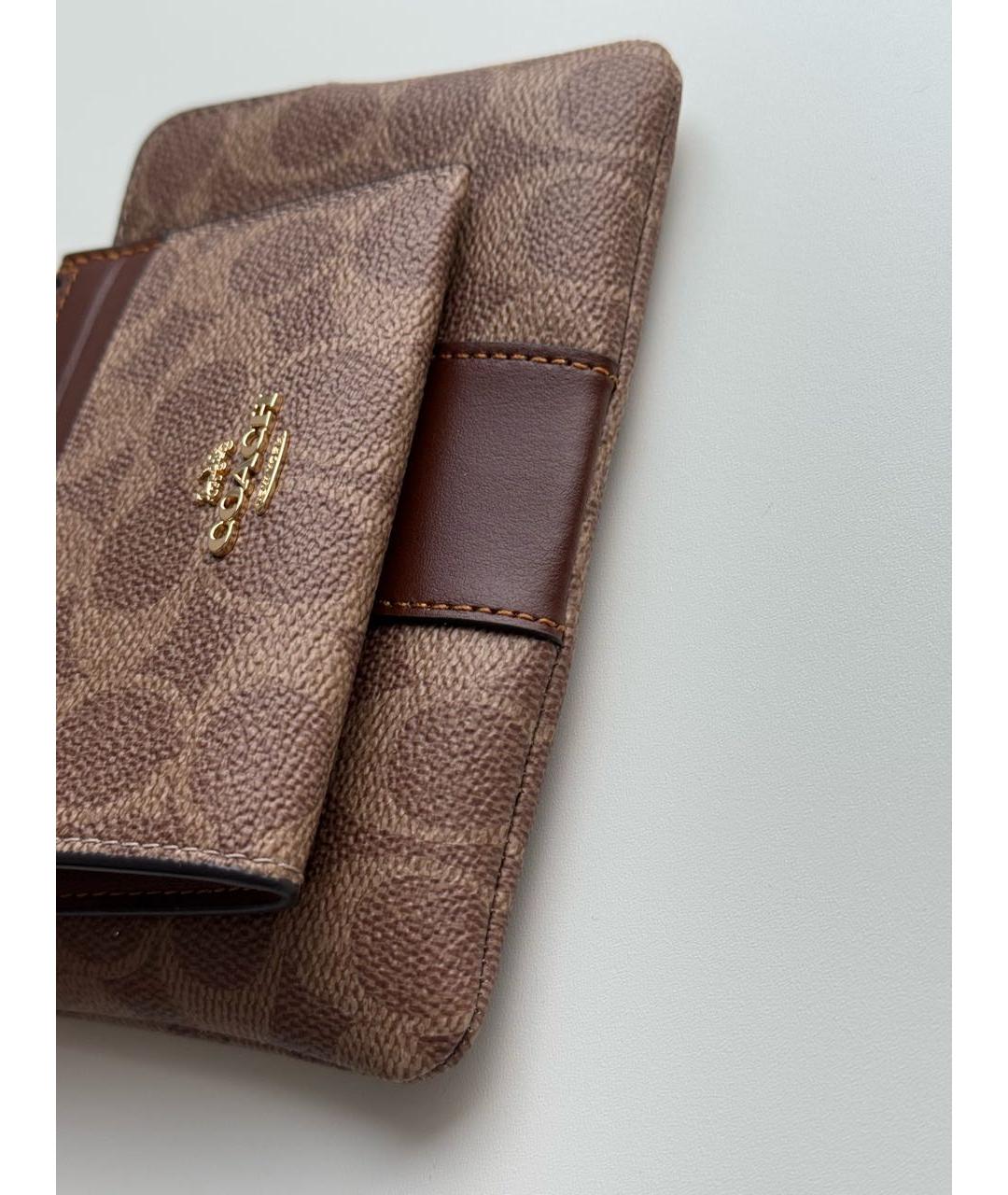 COACH Коричневый кардхолдер, фото 7