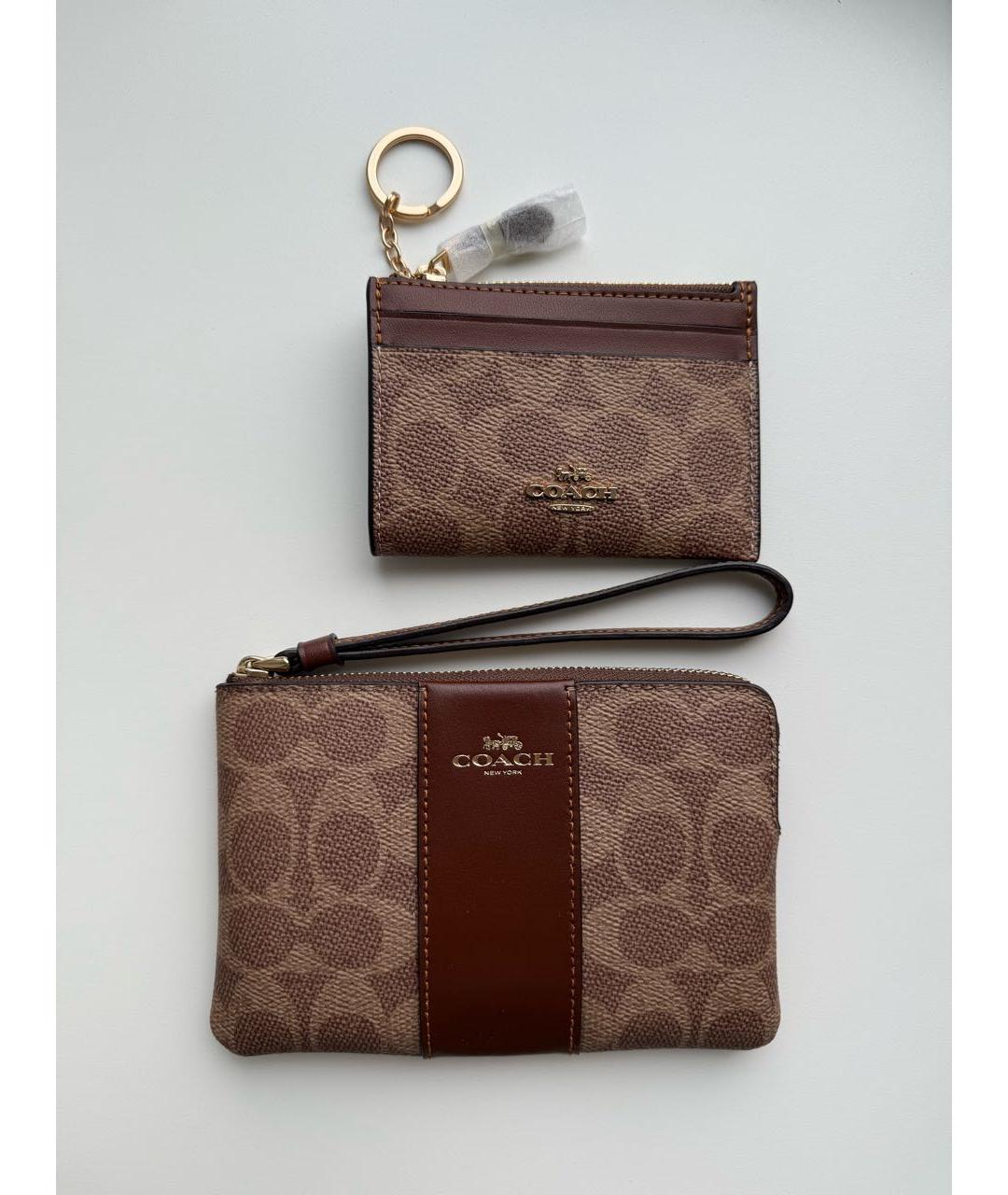 COACH Коричневый кардхолдер, фото 9