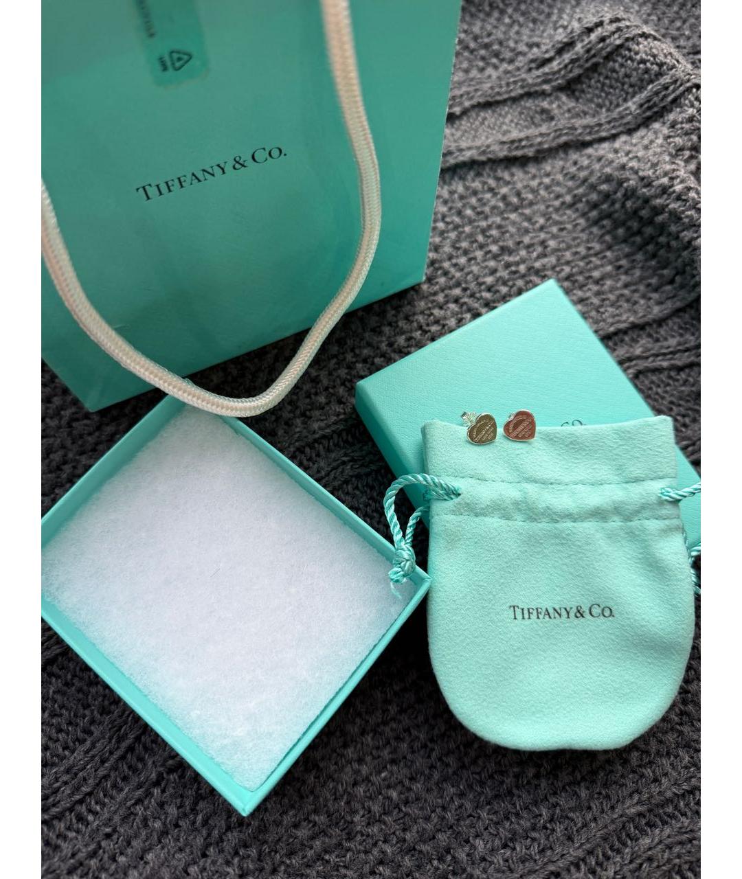 TIFFANY&CO Серебряные серебряные серьги, фото 2